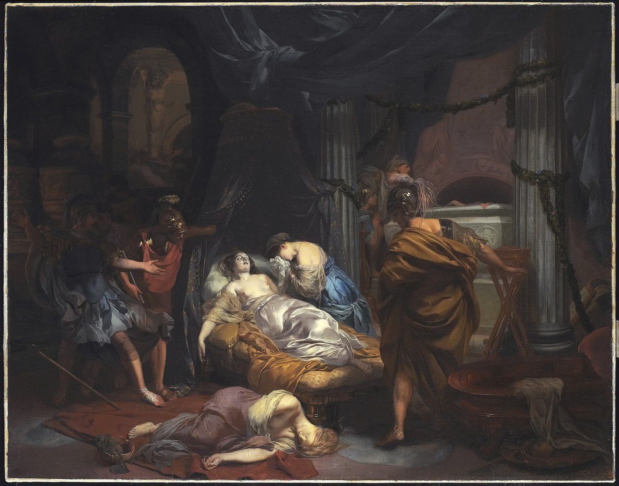 Kleopatras død, 1686 av Gerard de Lairesse