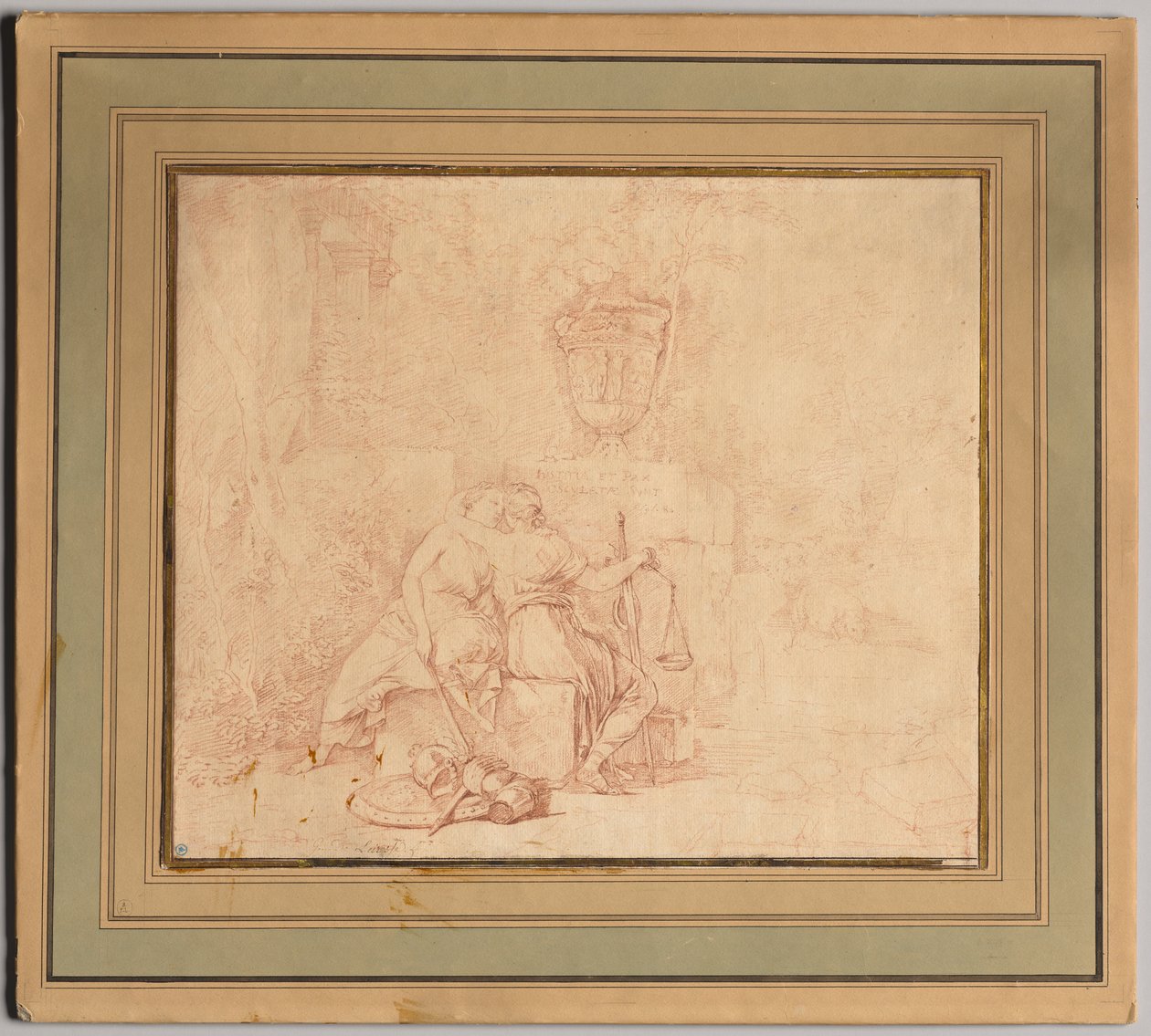 The Kiss of Peace and Justice, etter 1654. av Gerard de Lairesse