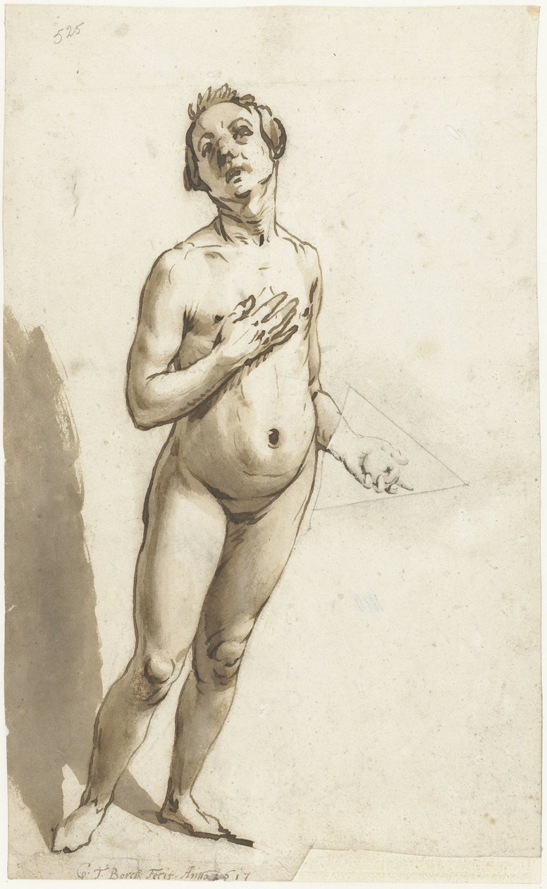 Stående Adam av Gerard ter Borch