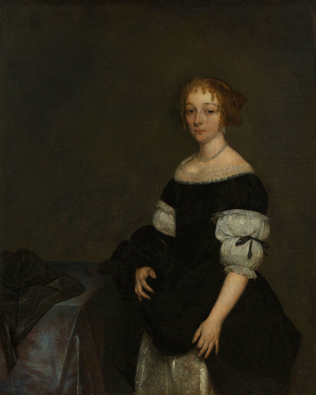 Aletta Pancras (1649-1707) kone til Francois de Vicq av Gerard ter Borch (II)