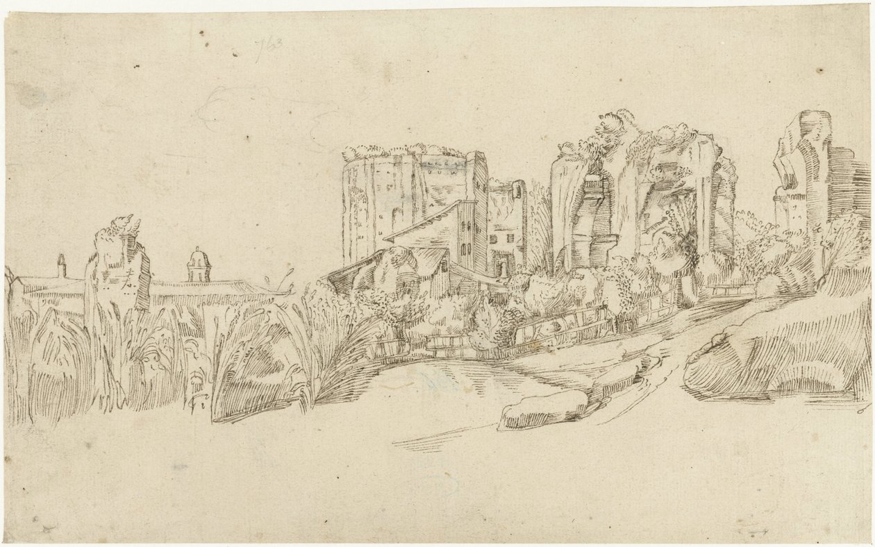 Ruinene av Trajans bad av Gerard ter Borch (II)
