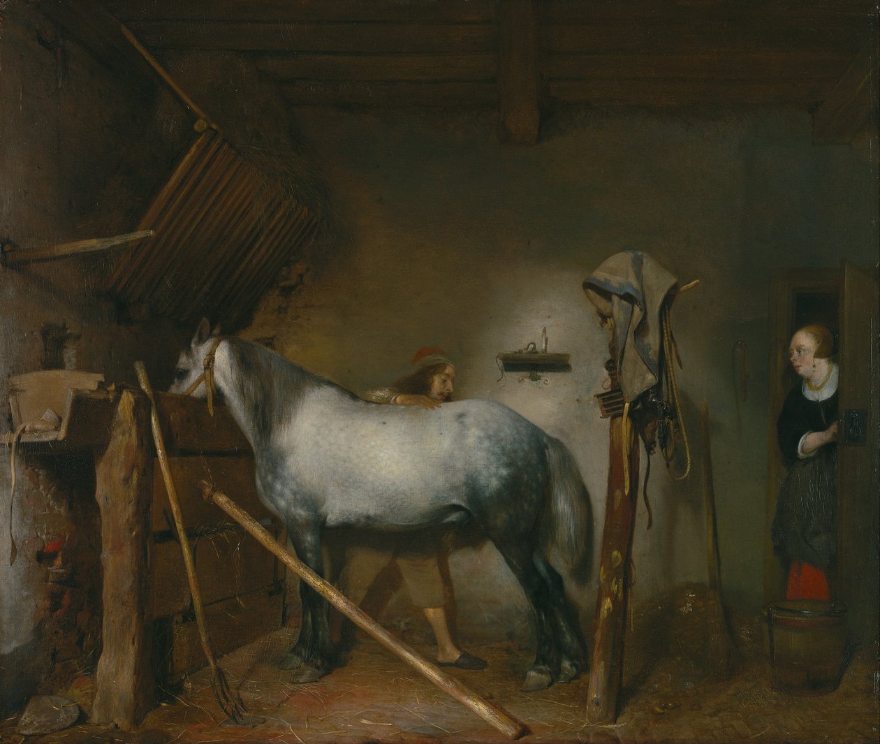 Hestestall av Gerard ter Borch