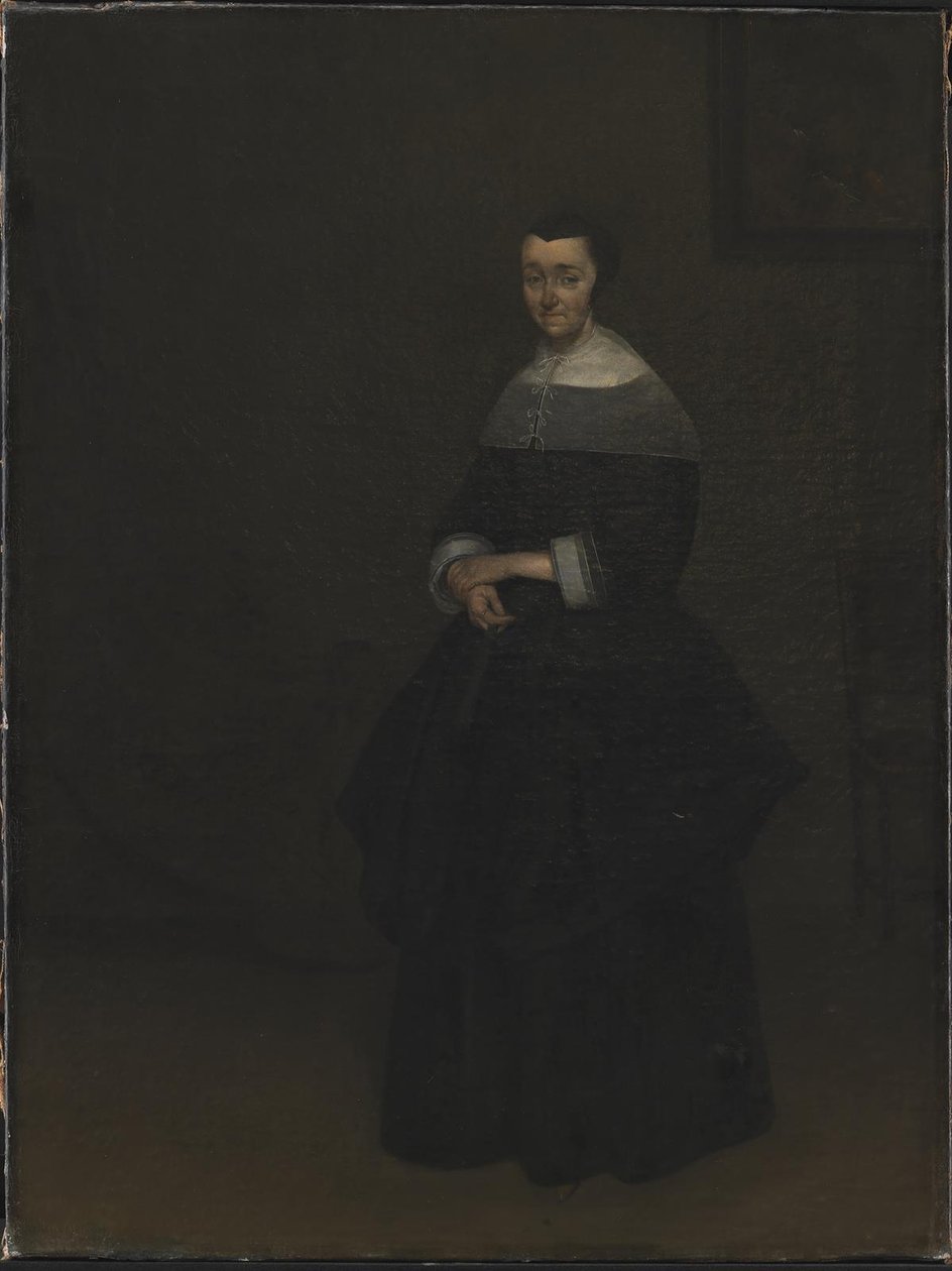 Portrett av en dame av Gerard ter Borch