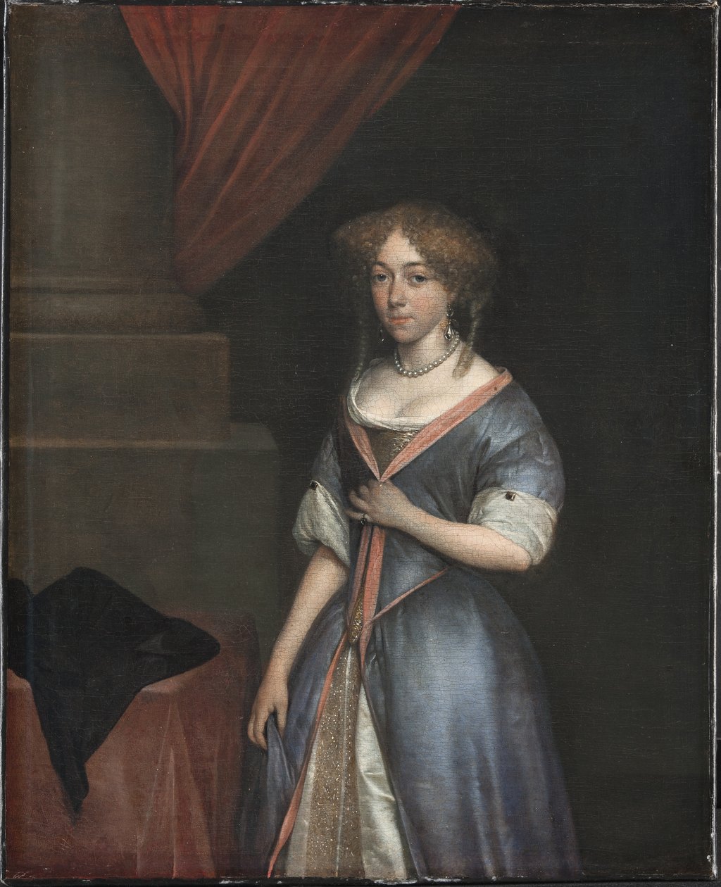 Portrett av en dame av Gerard ter Borch