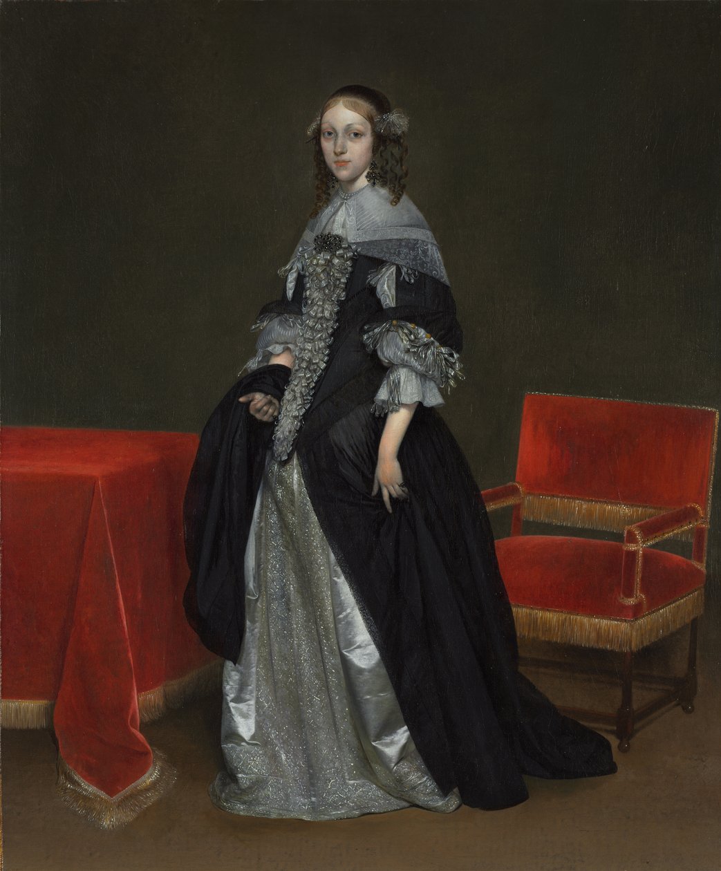 Portrett av en kvinne av Gerard ter Borch