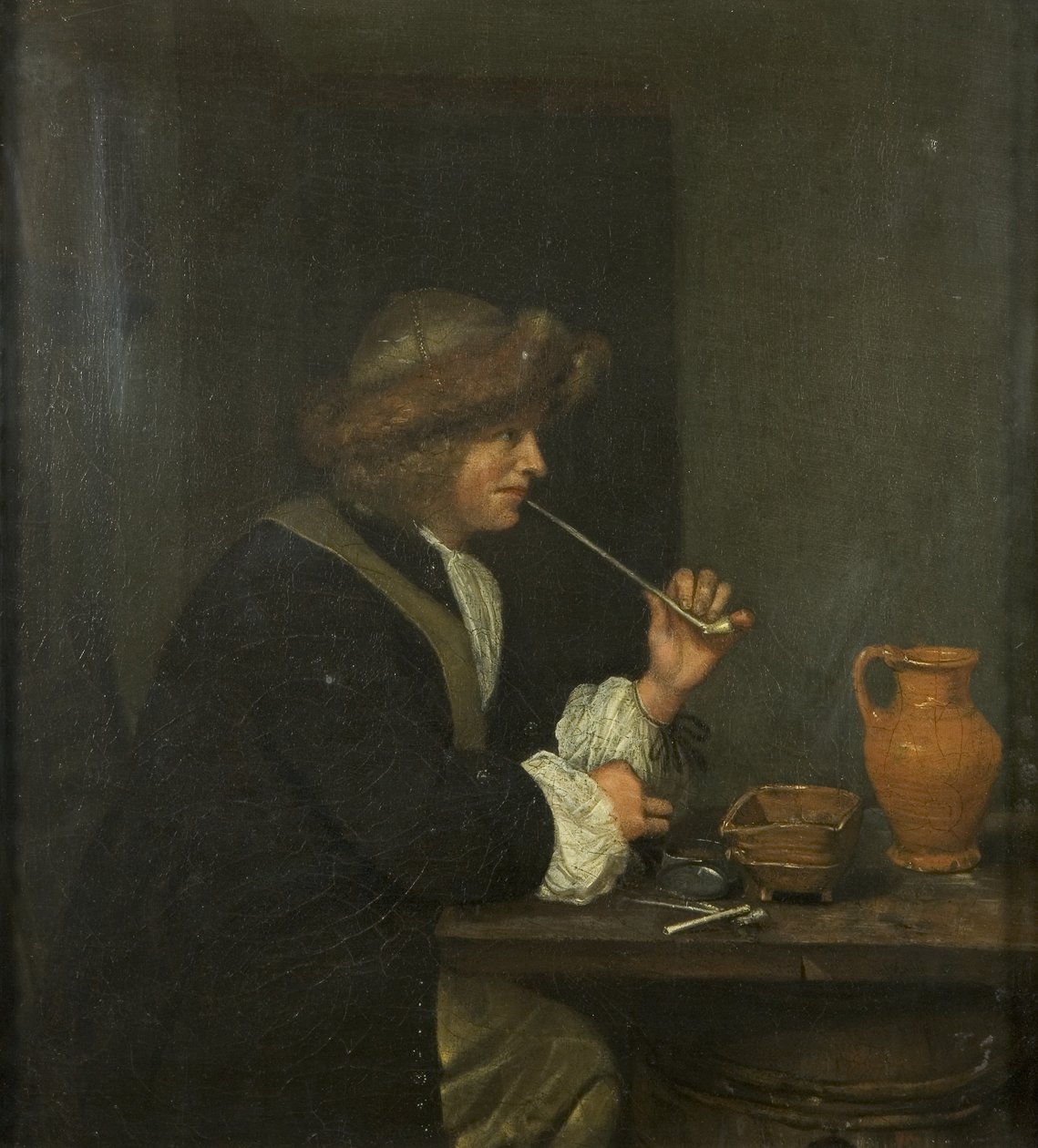 Mann som røyker av Gerard ter Borch