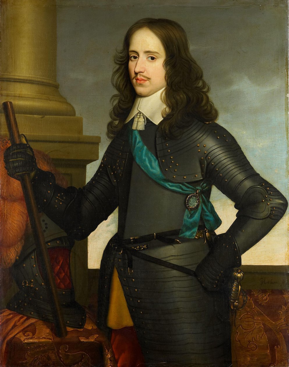 Portrett av Willem II (1626-1650), Prins av Oransje av Gerard van Honthorst (workshop of)