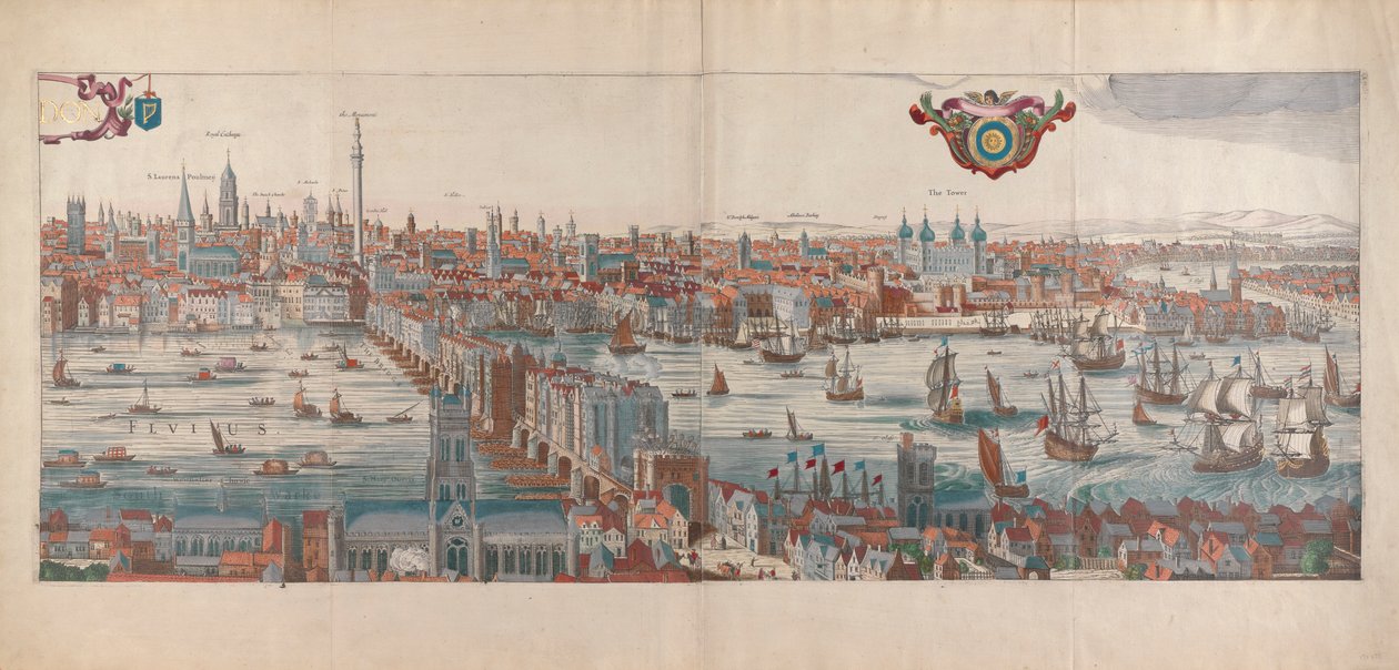 London, panoramautsikt av Gerard van Keulen