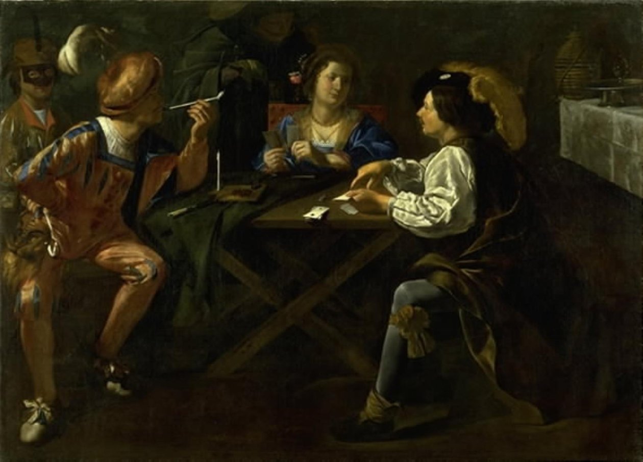 Kortspillere av Gerard van Kuijl