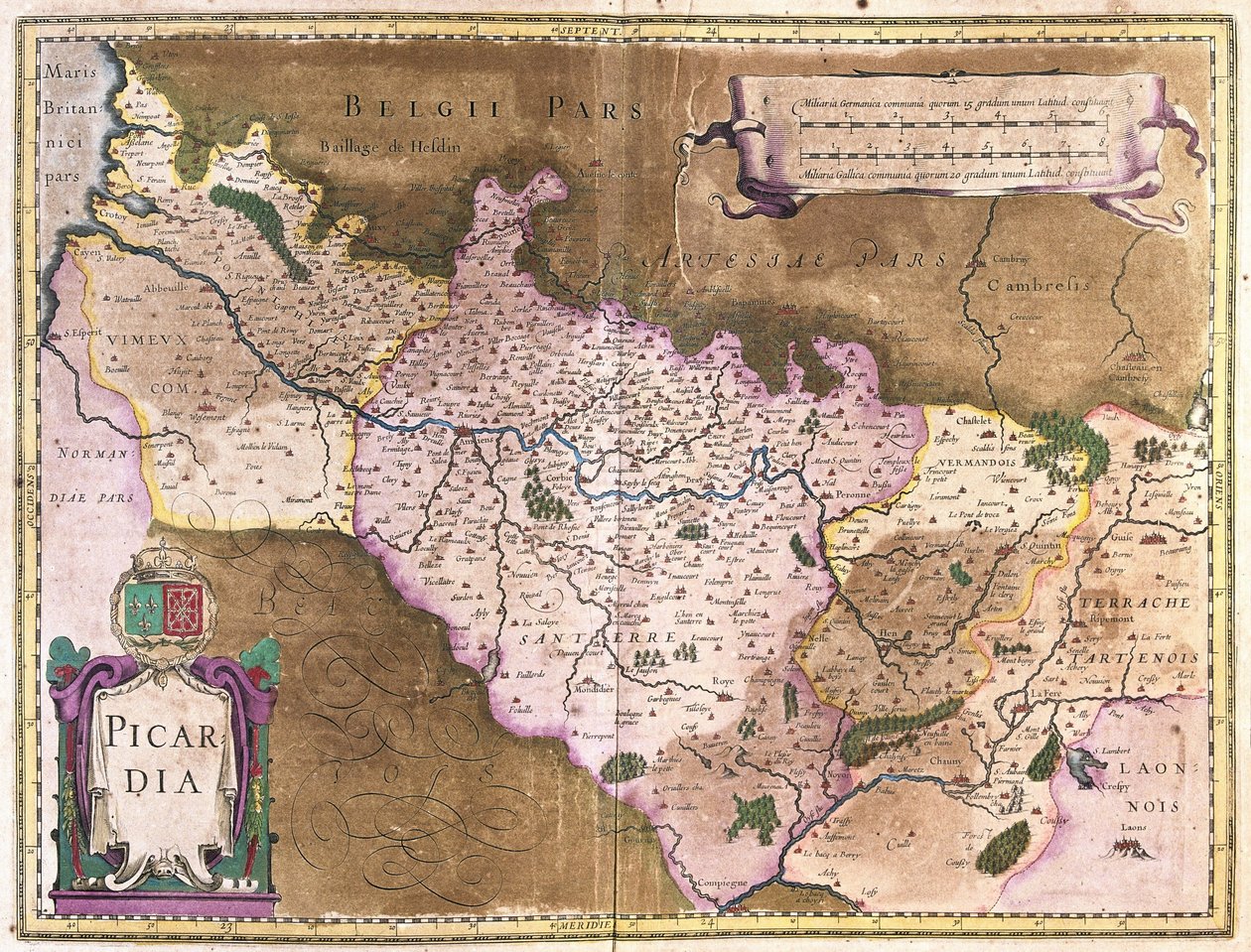 Belgia (gravering av Gerardus Mercator