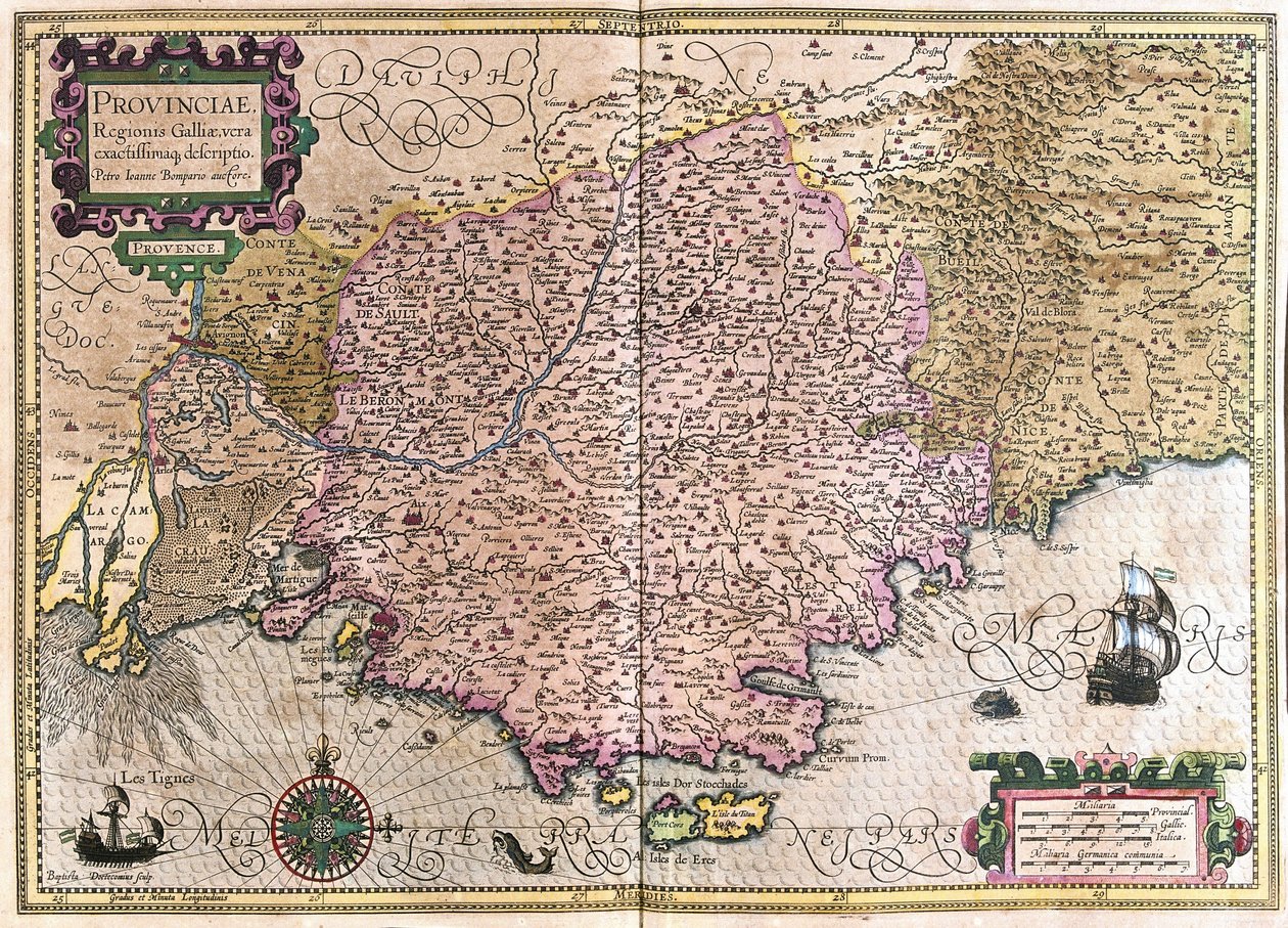 Frankrike (gravering av Gerardus Mercator