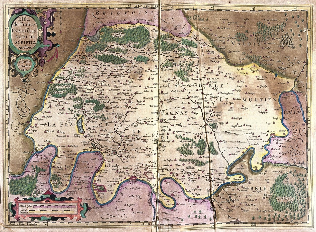 Ile-de-France, Nord-Frankrike av Gerardus Mercator