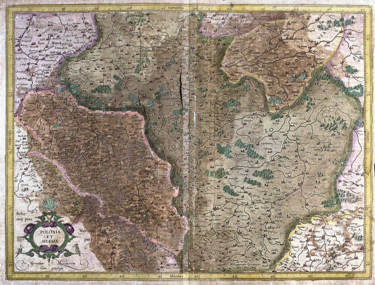 Polen (gravering av Gerardus Mercator