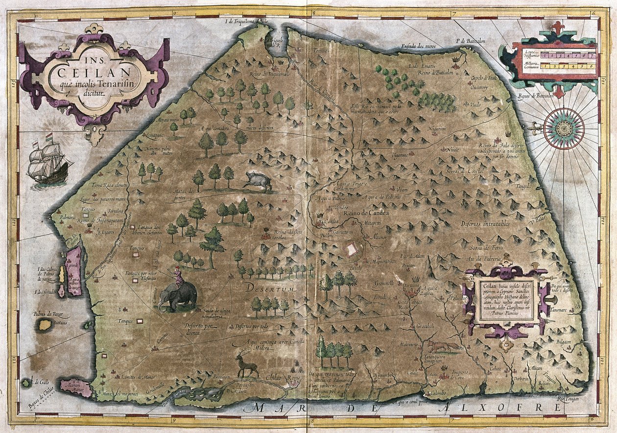 Sri Lanka (gravering av Gerardus Mercator