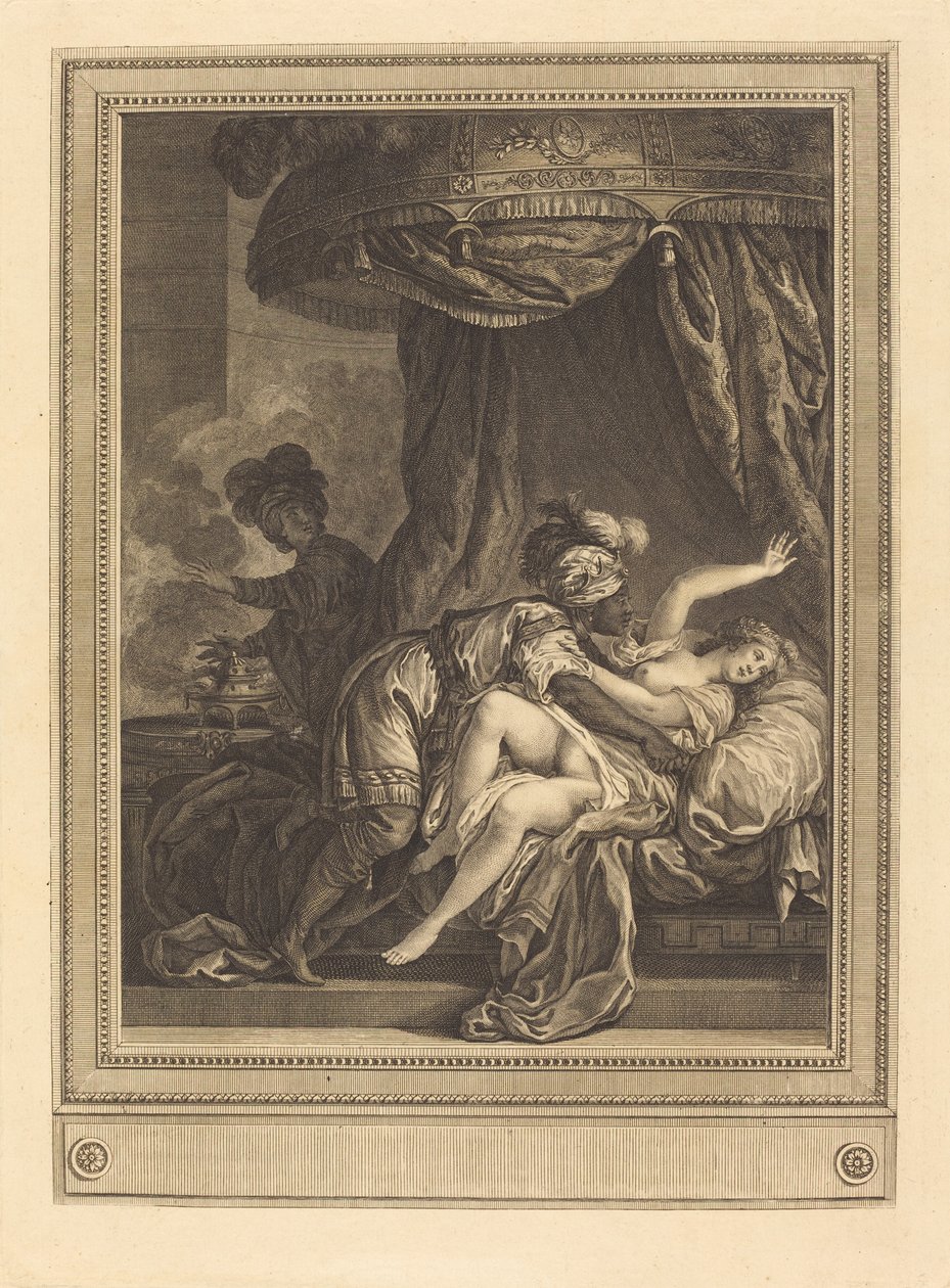 Kongen av Etiopia av Geraud Vidal after Charles Monnet