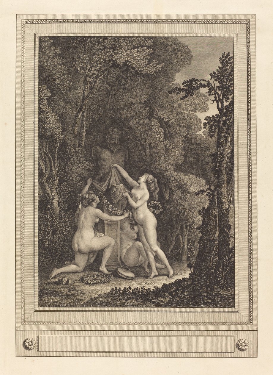 De skruppelløse nymfene av Geraud Vidal after Nicolas Lavreince
