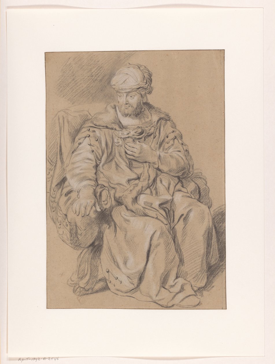 Sittende orientalsk mann av Gerbrand van den Eeckhout (copy after)