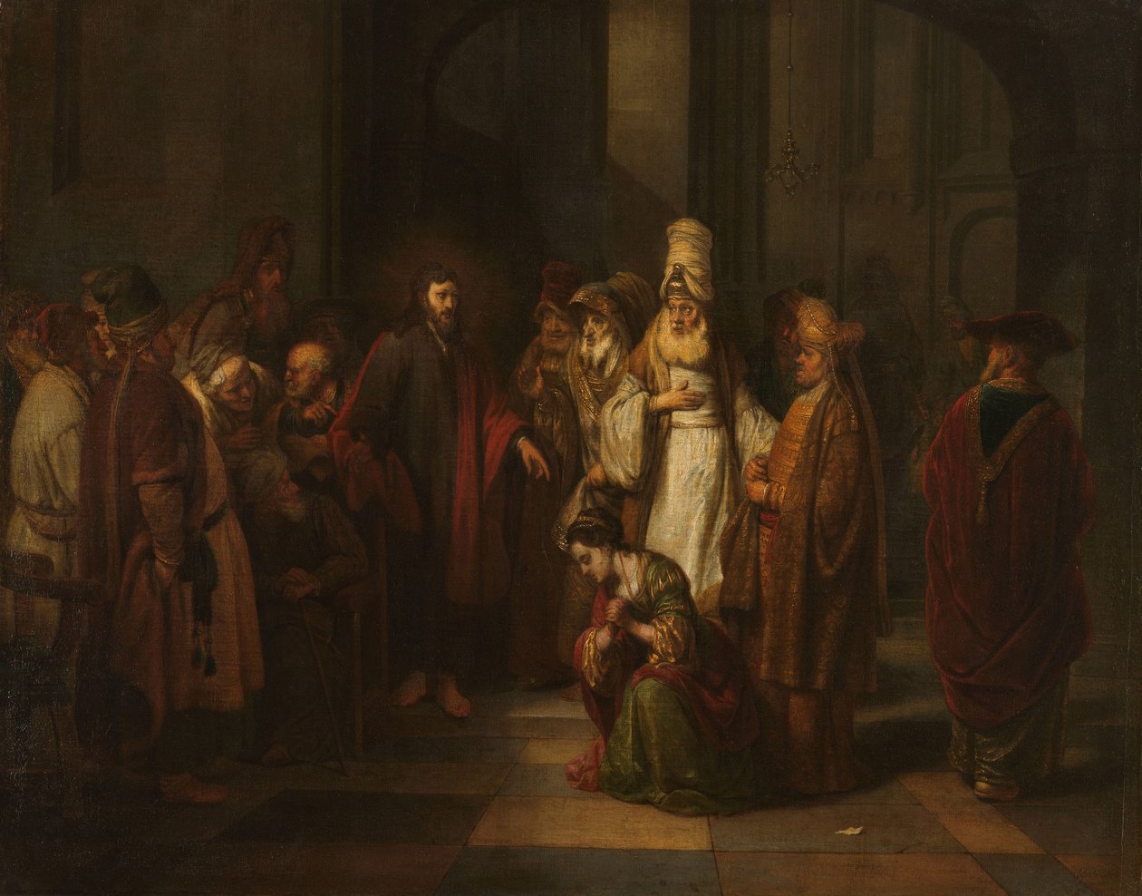 Kristus og kvinnen i utroskap av Gerbrand van den Eeckhout