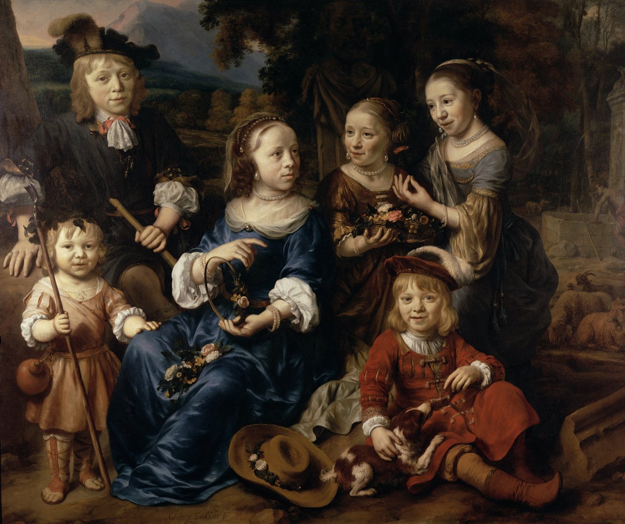 Barna til Altetus Tolling, 1667 av Gerbrand van den Eeckhout