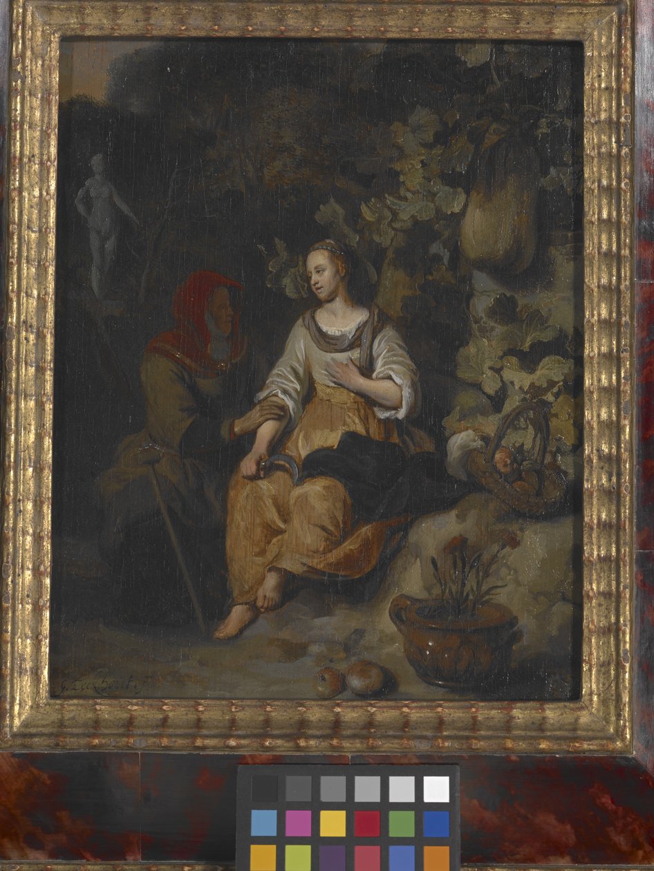 Vertumnus og Pomona (olje på tre) av Gerbrandt van den Eeckhout