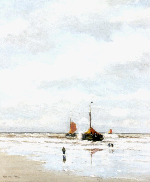 Bombe båter i surfe av Gerhard Morgenstjerne Munthe
