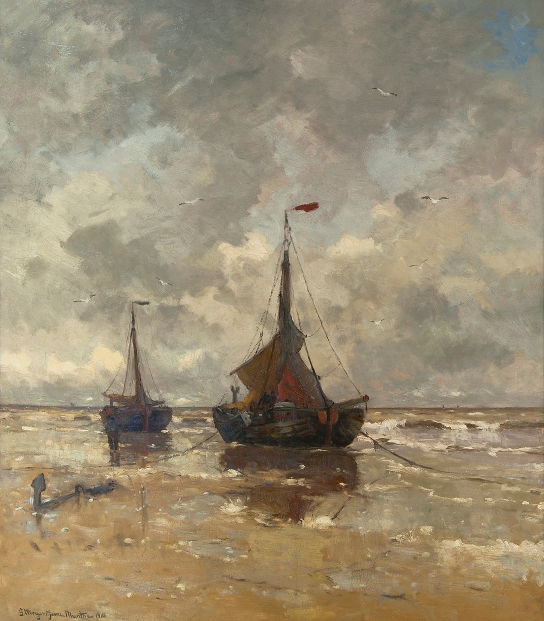 To bombe lektere på stranden av Gerhard Morgenstjerne Munthe