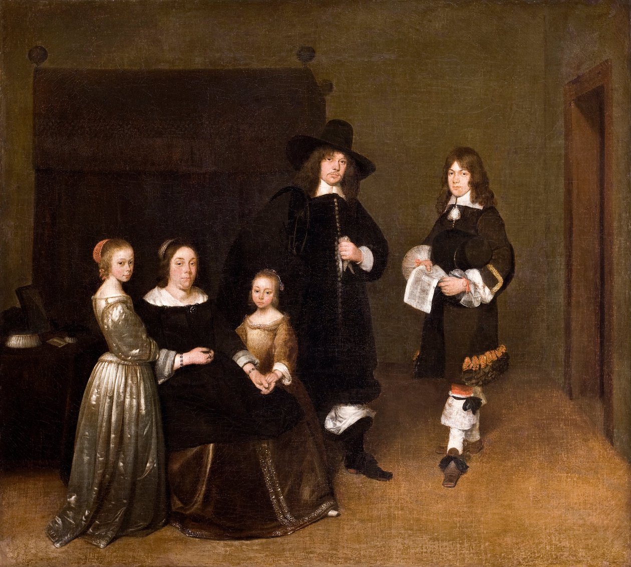 Portrett av en familie av Gerhard ter Borch