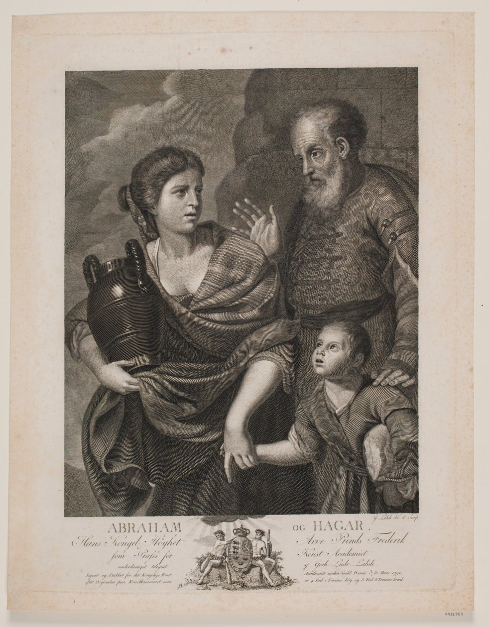 Abraham og Hagar av Gerhard Ludvig Lahde