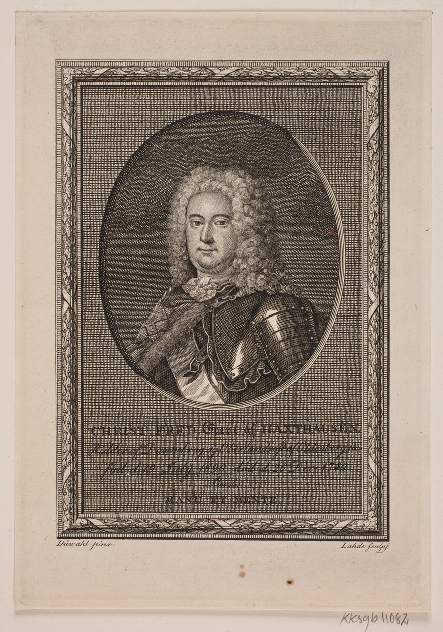 Christian Frederik greve av Haxthausen av Gerhard Ludvig Lahde