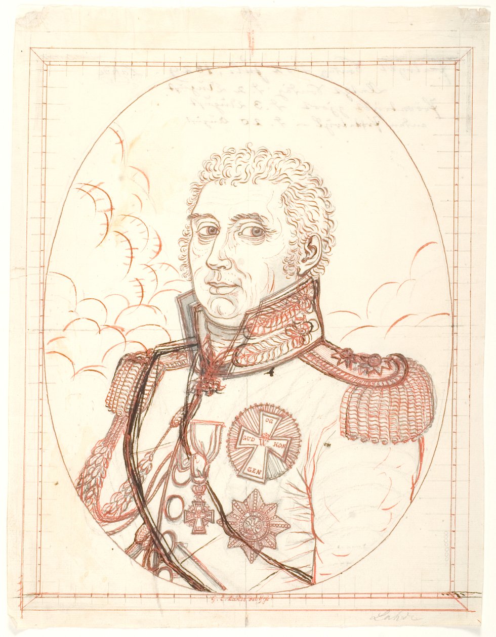 Høyt dekorert offiser (3 bestillinger) av Gerhard Ludvig Lahde