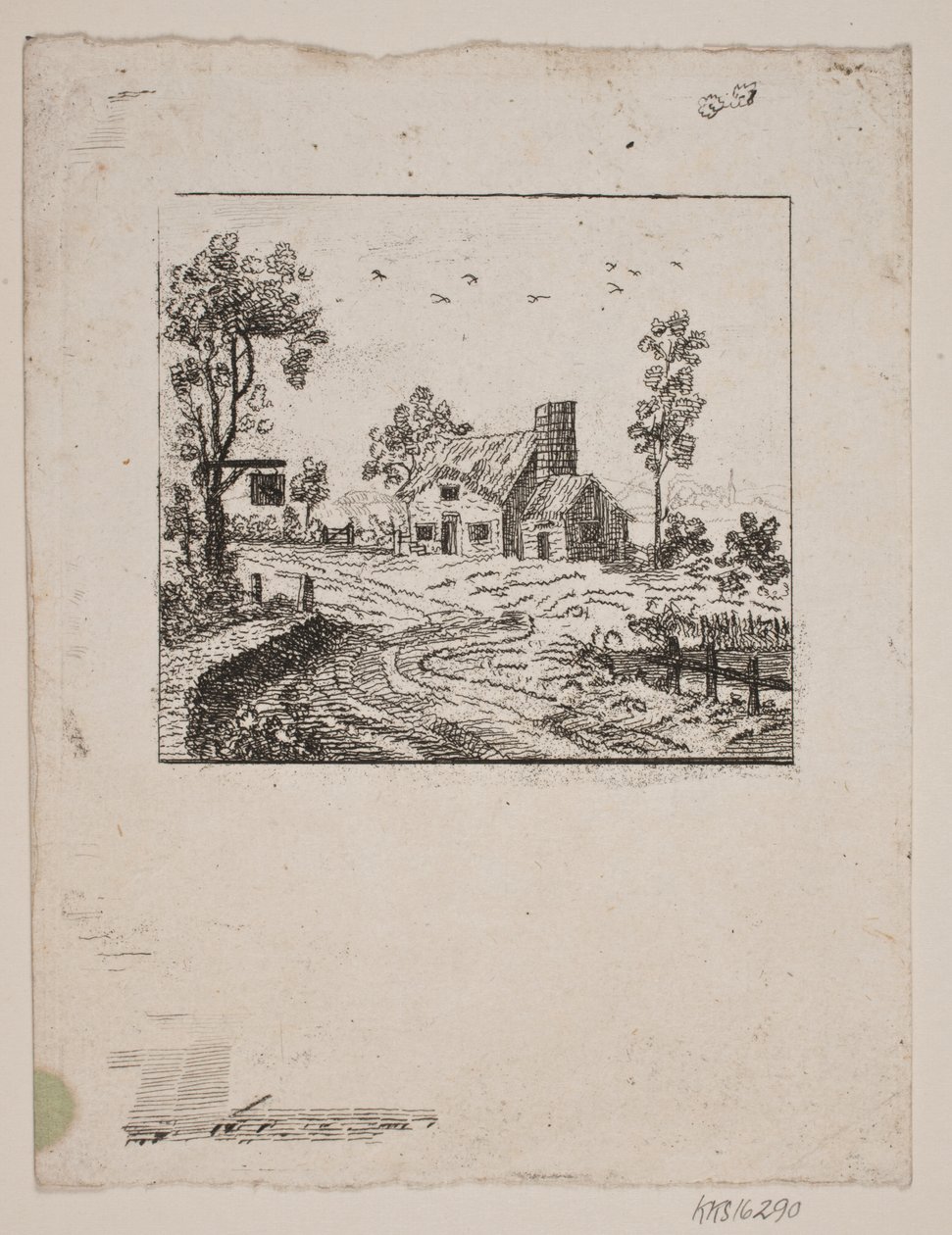 Landskap med gjestgiveri av Gerhard Ludvig Lahde
