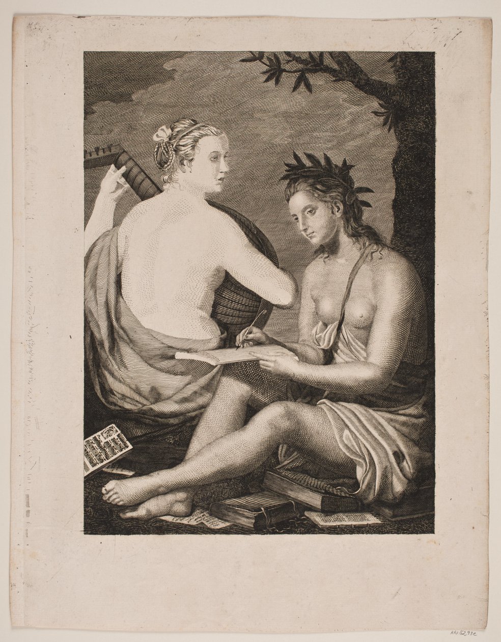 Terpsichore et Kalliope av Gerhard Ludvig Lahde