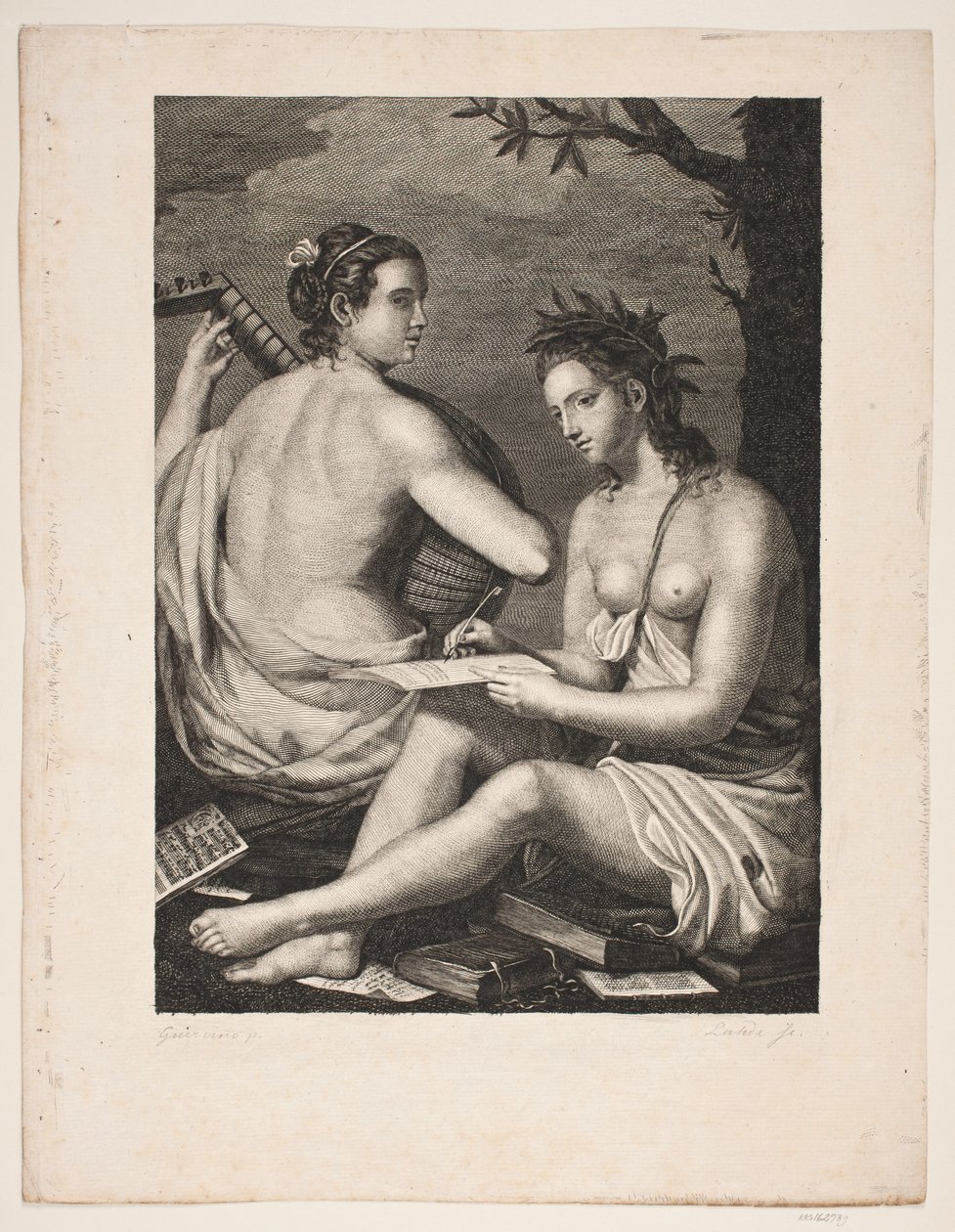 Terpsichore et Kalliope av Gerhard Ludvig Lahde