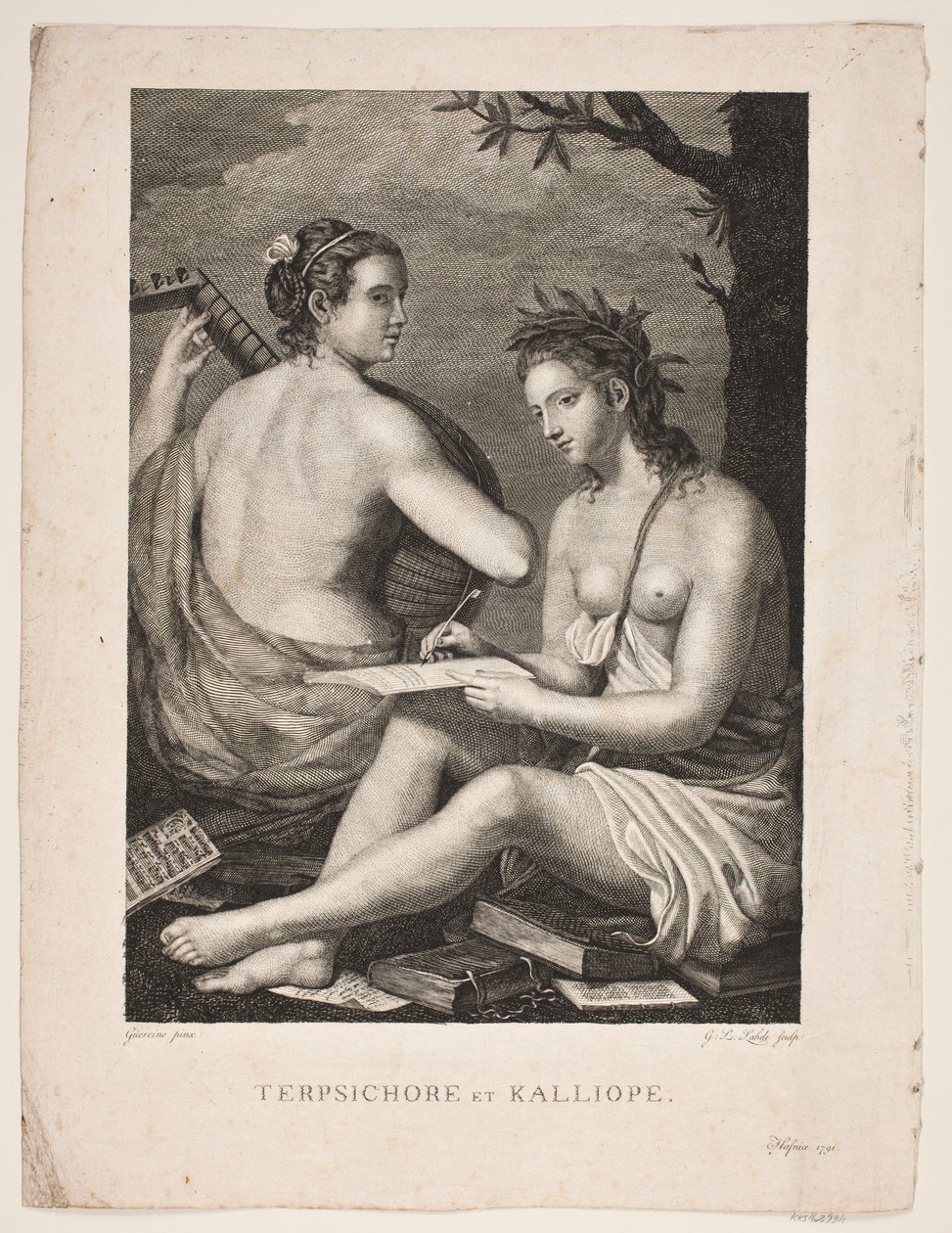 Terpsichore et Kalliope av Gerhard Ludvig Lahde