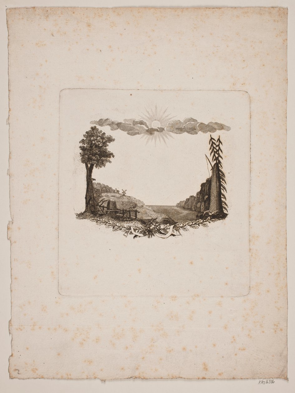 Vignette for det Kongelige Danske Land Husholdningsselskab av Gerhard Ludvig Lahde