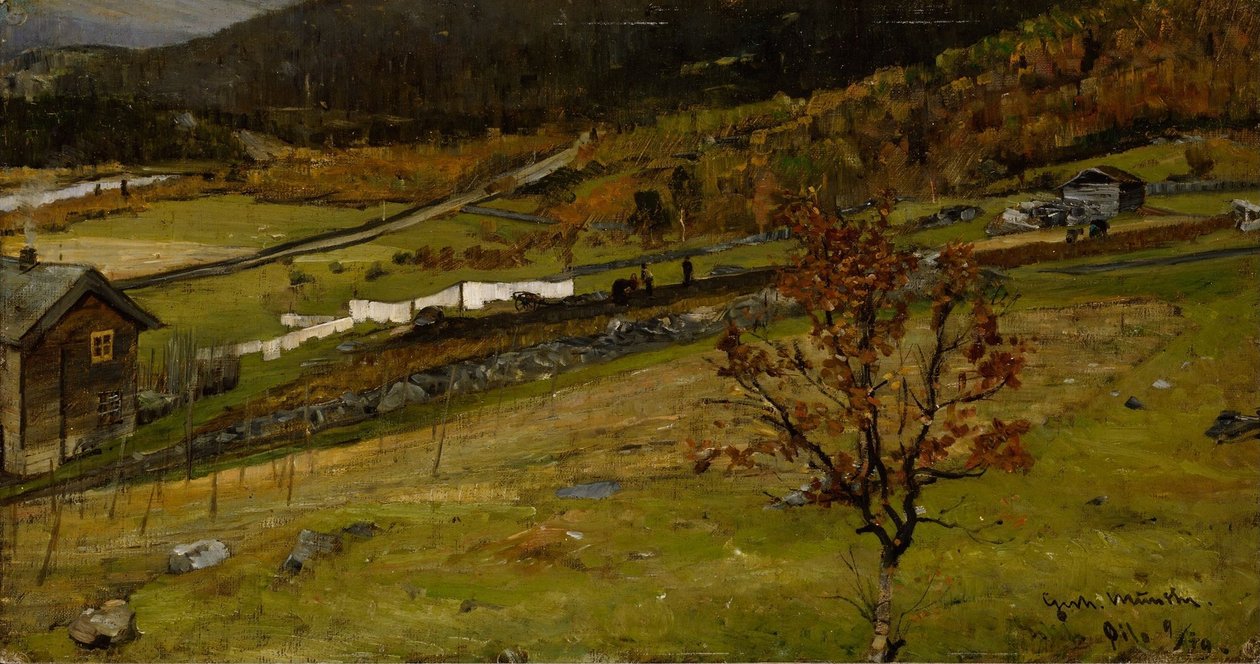 Høstlandskap, Øylo av Gerhard Munthe