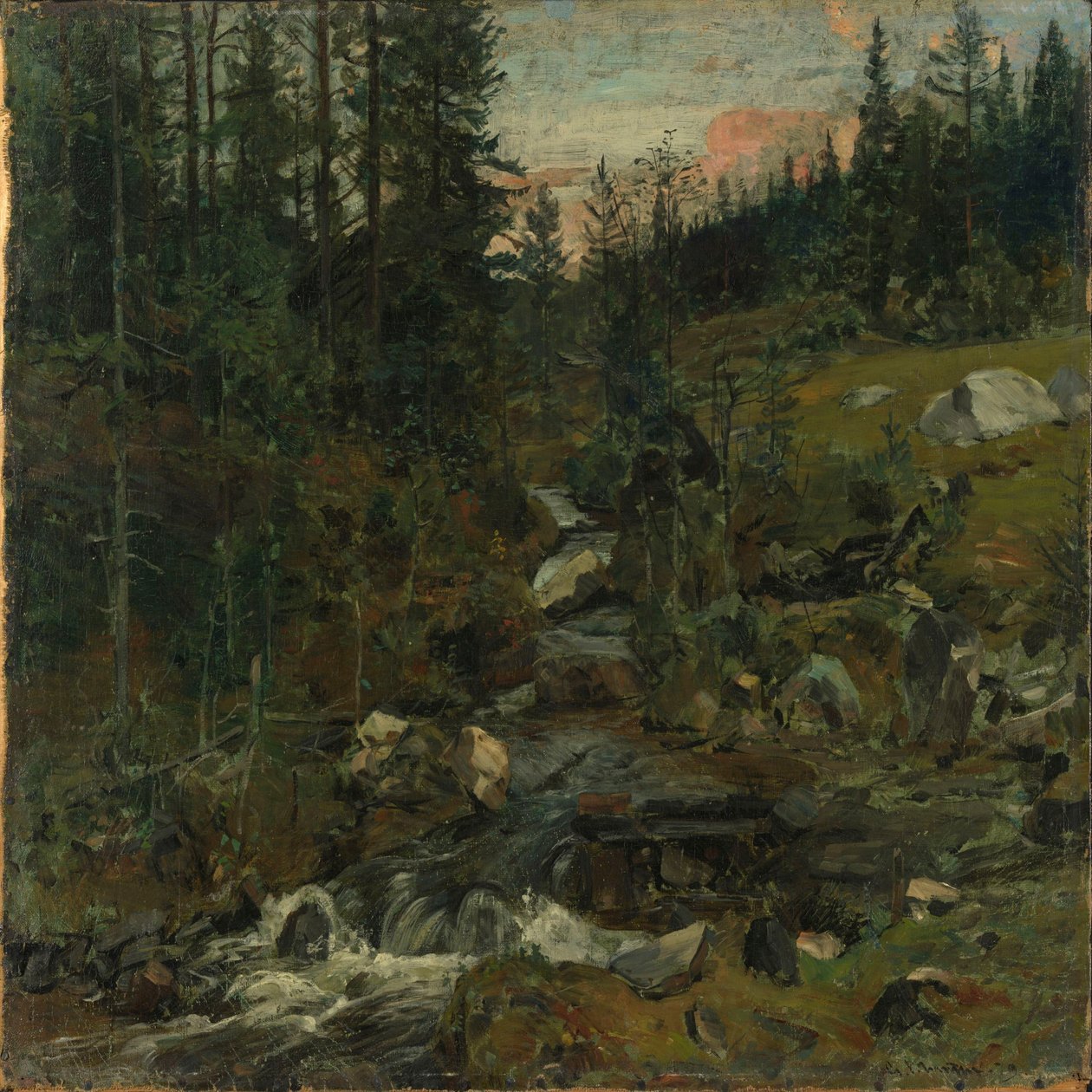 Brook at Øylo av Gerhard Munthe