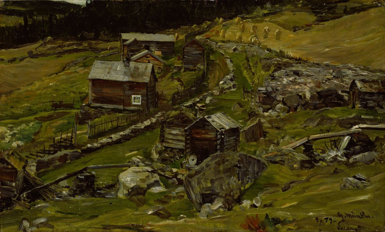 Farm in Valdres av Gerhard Munthe