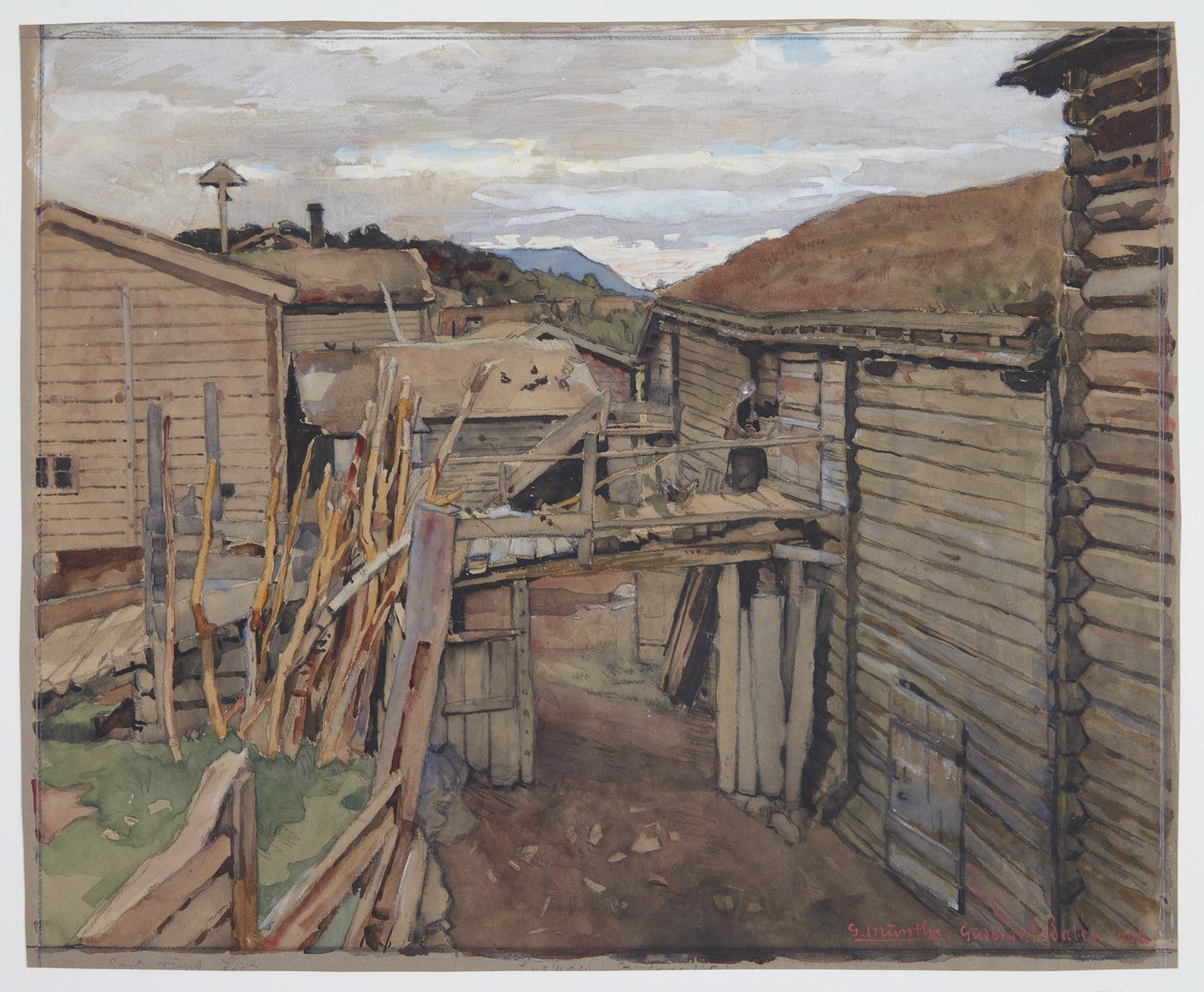 Gudbrands dal, Gamle hus av Gerhard Munthe