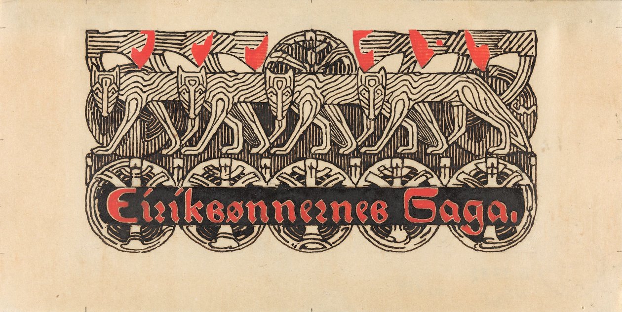 Für Snorre Sturlason, Königssagas, Kristiania 1899 av Gerhard Munthe