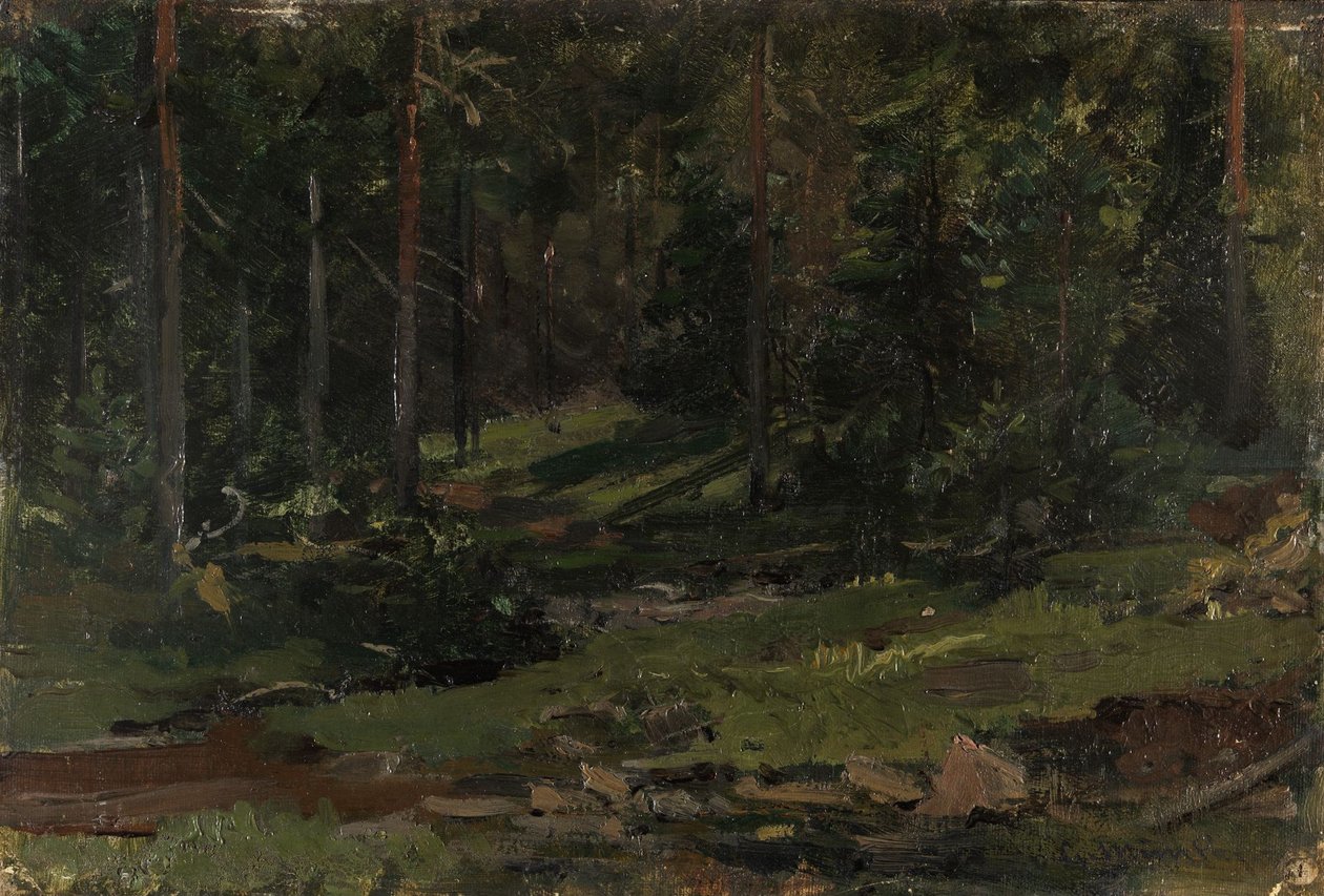 Skoglandskap av Gerhard Munthe