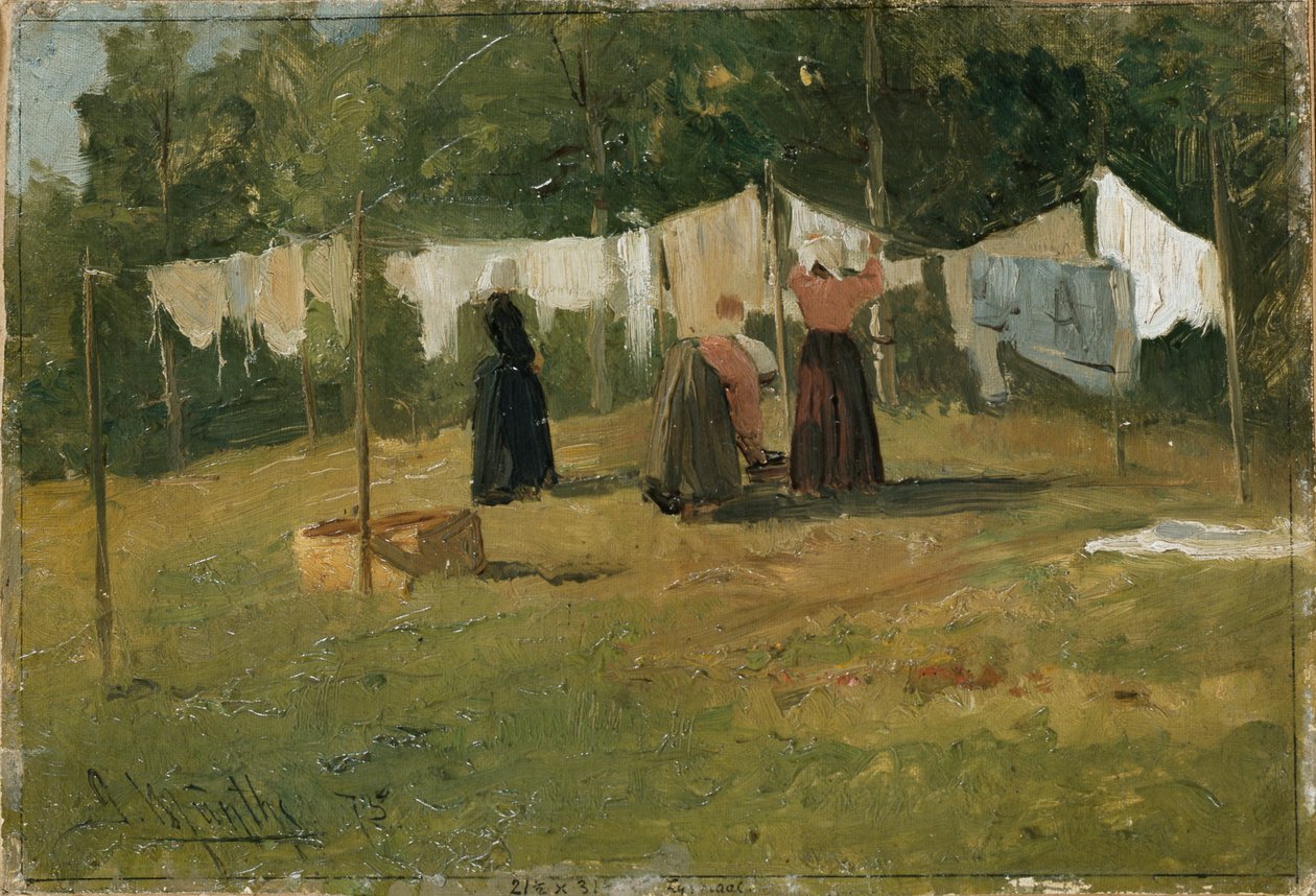 Tørking av klær av Gerhard Peter Frantz Vilhelm Munthe