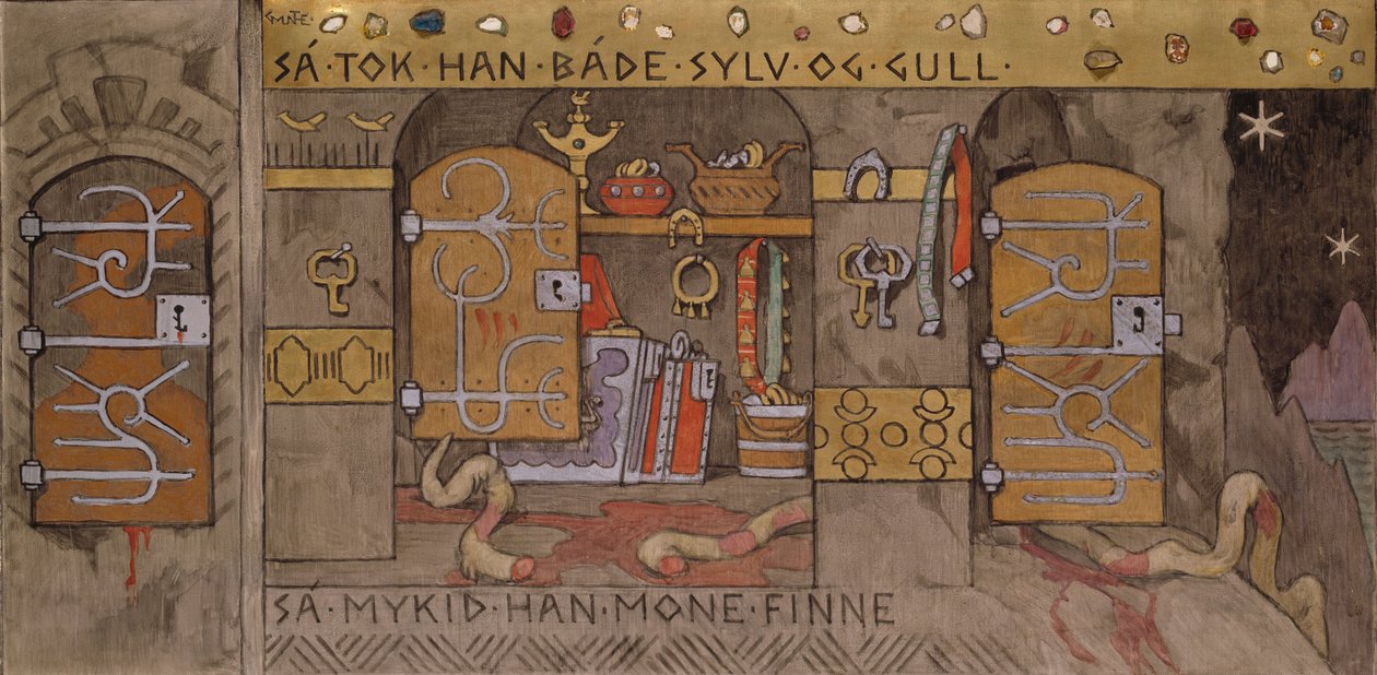 Åsmund henter hjem sølv og gull av Gerhard Peter Frantz Vilhelm Munthe