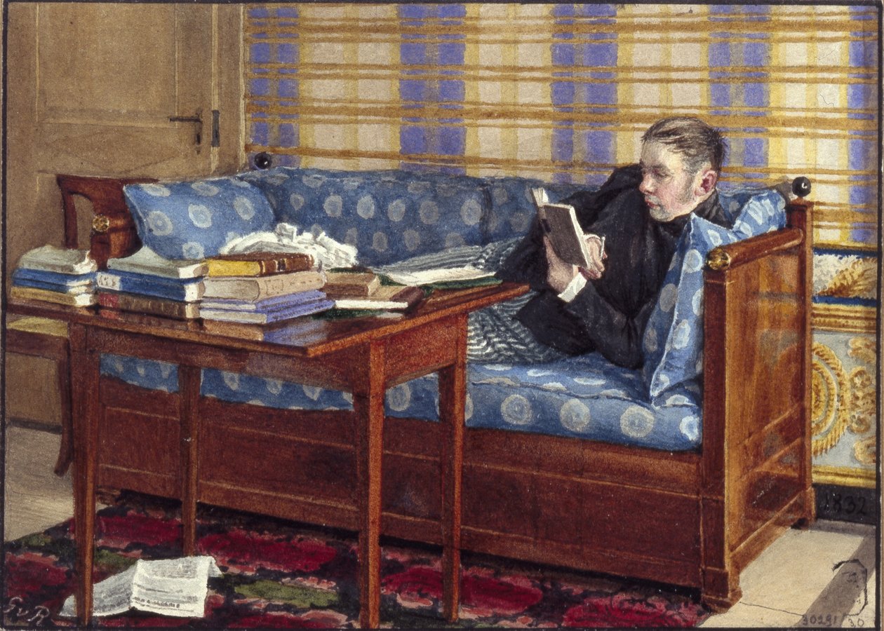 Portrett av poeten Vasily Zhukovsky 1783-1852, 1832 av Gerhard Wilhelm Reutern von