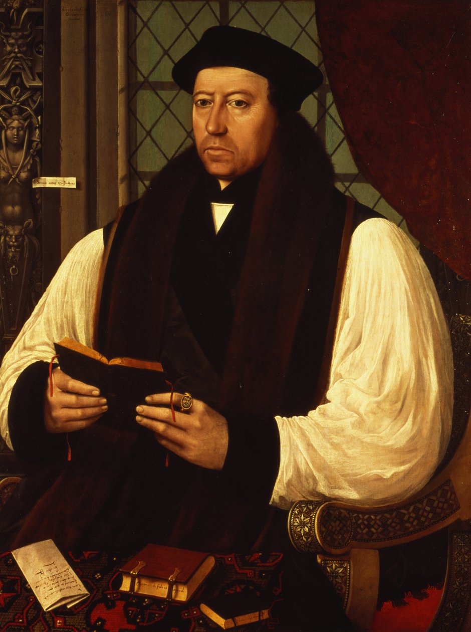 Portrett av Thomas Cranmer (1489-1556) 1546 av Gerlach Flicke