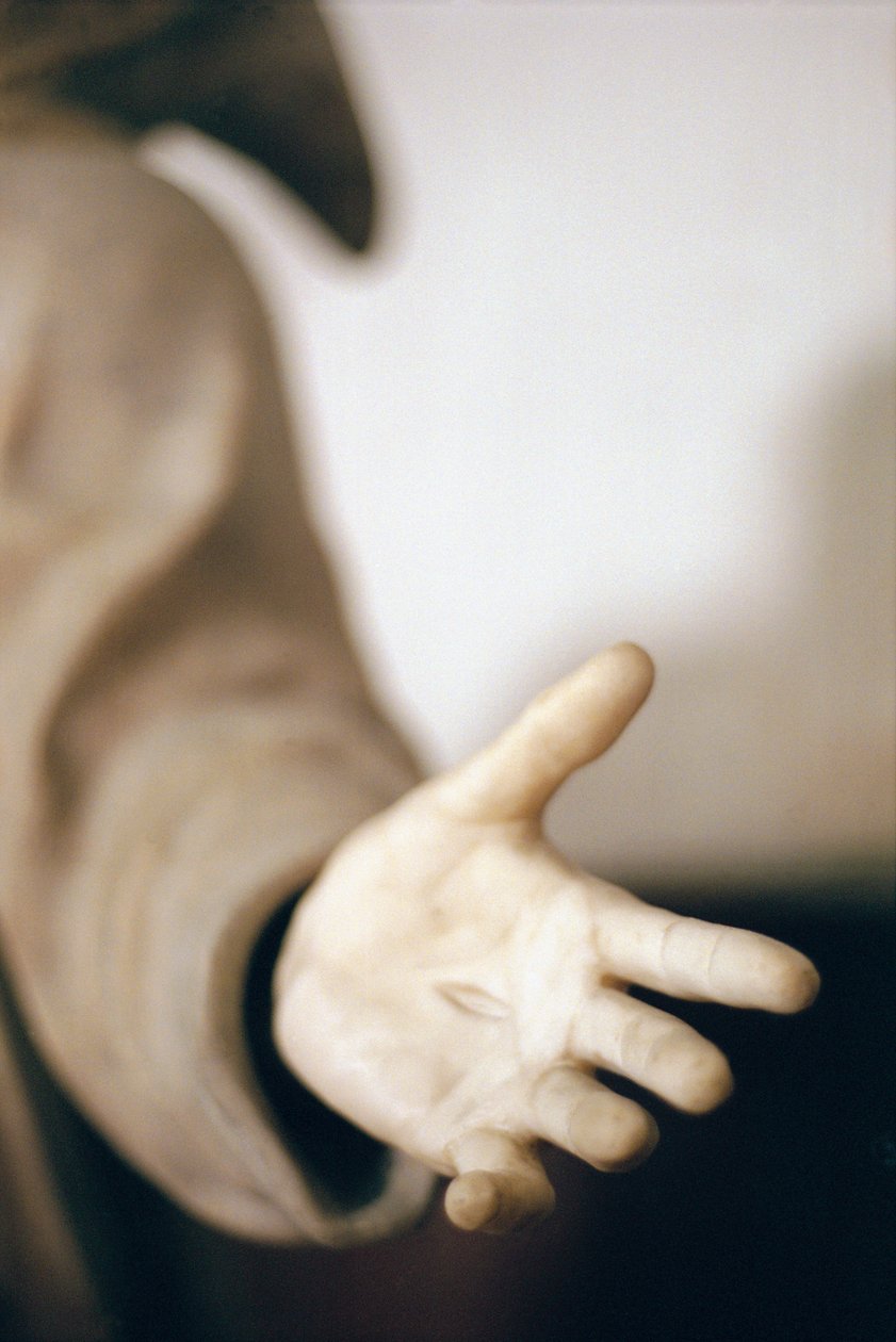 St. Francis mottar stigmata, ca. 1580 (marmor) (se også 248124, 248125 og 248126) av Germain Pilon