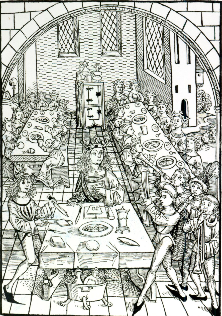 En fyrstelig bankett, 1491 av German School