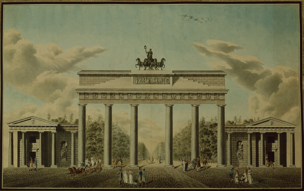 Brandenburger Tor, 1812 av German School