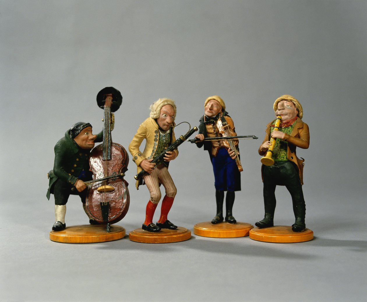 Karikaturfigurer av musikere, laget i Nürnberg, 1836 (keramikk) (for detaljer se 78086) av German School