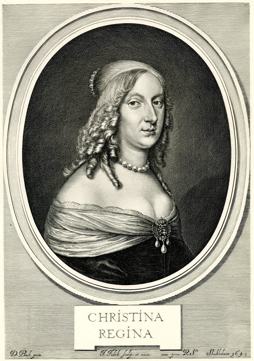 Christine Queen of Sweden, 1884-90 (fototype) av German School